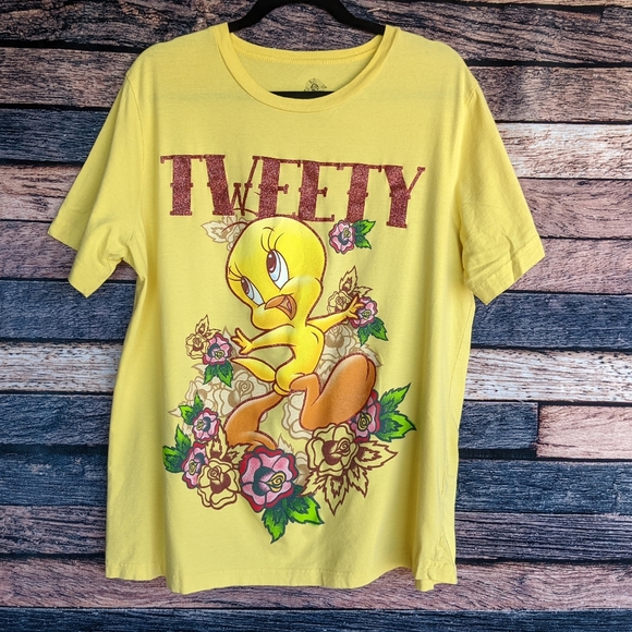 Happy Tweety Vintage Yellow Tee - Picture 2 of 7
